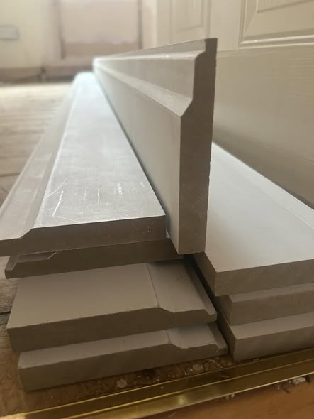 Custom skirting board installation - professional finish